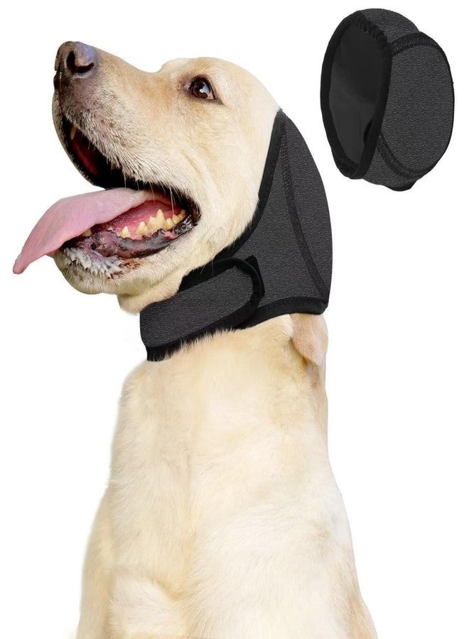 TecoKart® Dog Ear Muffs for Noise Protection, Black L Size (Head Circumference 45-60CM, Recommended Weight 30-42.5KG) | Ear Muffs for Dogs Noise Cancelling, Dog Ear Protector for Crackers Sound & Cold - Image 1
